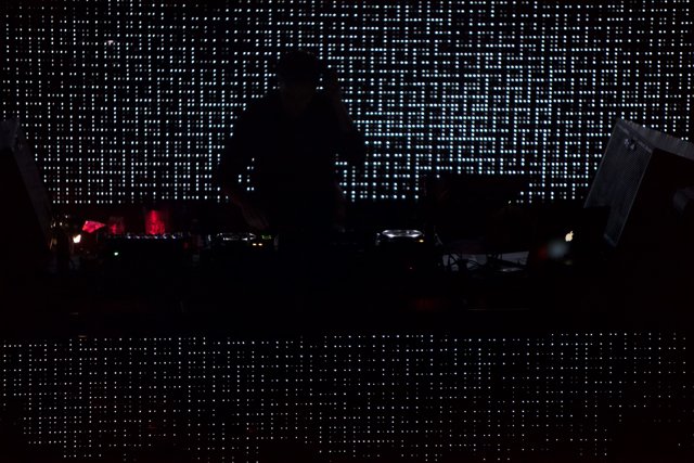 DJ lighting up the night