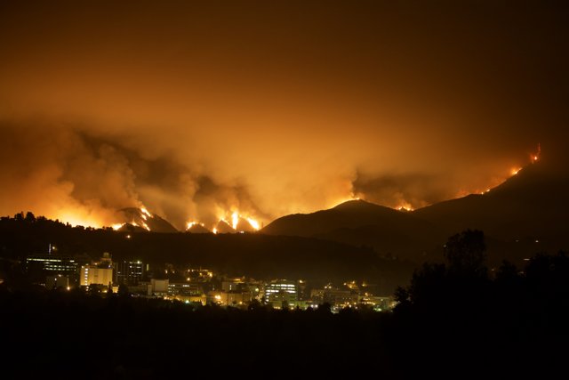 Devastating Station Fire Rages through Mountains and City
