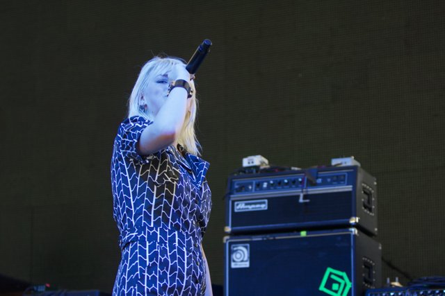 The Blonde Deejay Rocks Coachella Stage