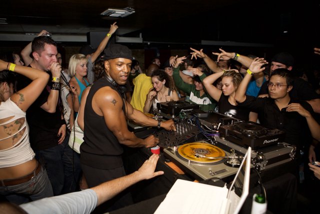 Nightclub Deejay Rocks the Crowd