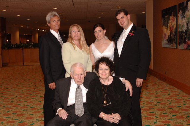 Multi-Generational Family Portrait at Wedding Reception