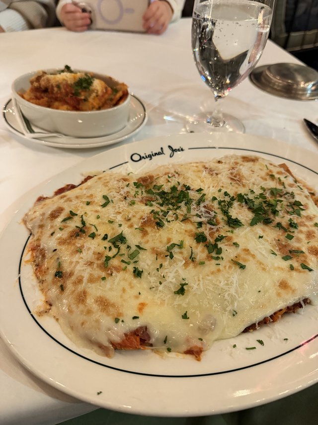 Cheese-Topped Flatbread at Original Joe's Restaurant