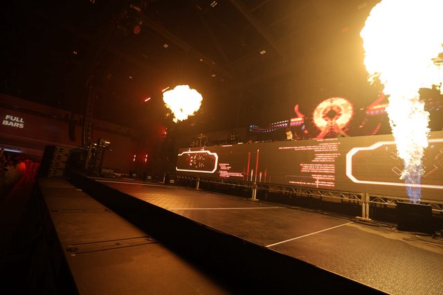 Pyrotechnic Fire Blasts Ignite Wobbleland Festival Stage