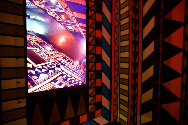 Geometric Patterns and Digital Display in Cultural Museum