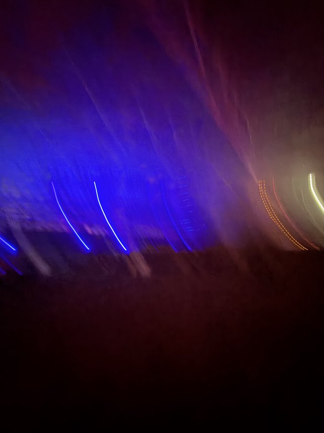 Electric Light Trails at Concert Performance