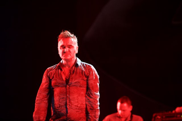 Morrissey Takes the Stage in Red