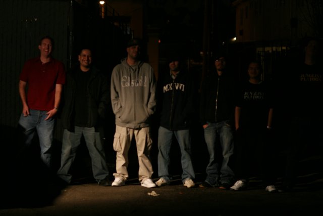 Urban Team in Dark Alley
