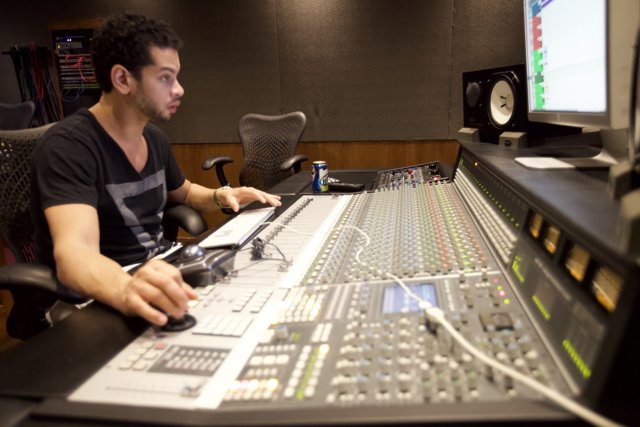 Marc Kinchen Mixing it up in the Studio