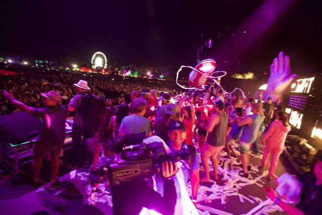 Vibrant Night at Coachella Music Festival