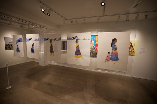 Contemporary Native American Art Exhibition in Gallery