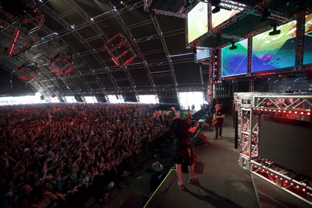 Energetic Crowd at Coachella Concert