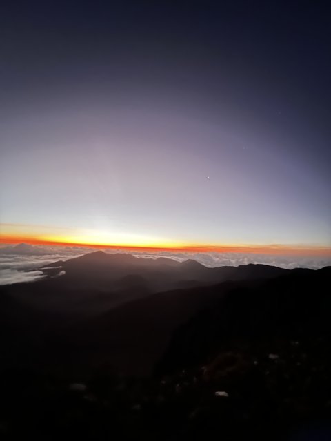 Awe-Inspiring Sunrise over Haleakalā Mountain Range