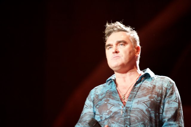 Morrissey Takes the Coachella Stage in Blue