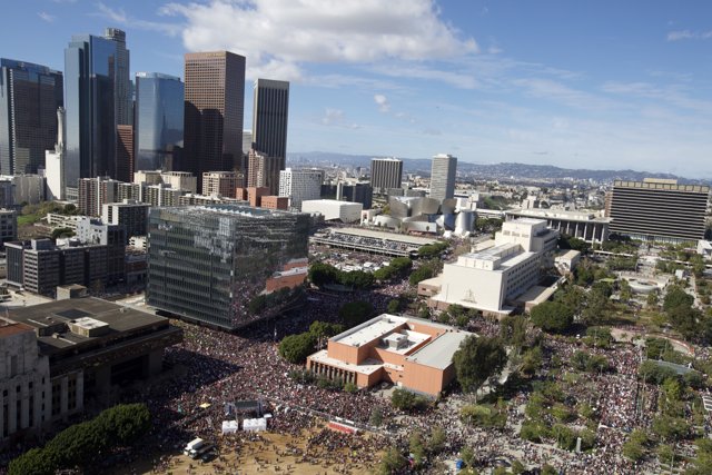 Massive Crowd Converges on L.A. for Women's March