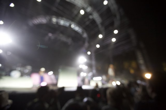 Blurred Glow: A Concert Stage Highlight