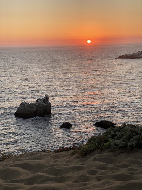 Serene Sunset at Jenner Beach