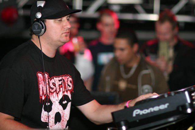 DJ Entertainer with Black Headphones