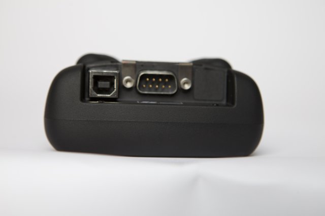 Black Device with Small Port