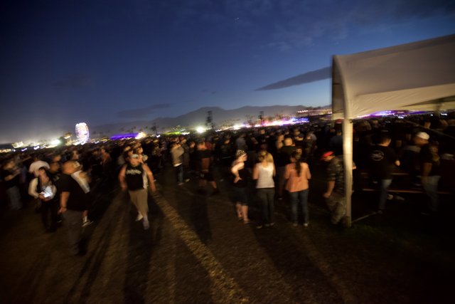 Nighttime Crowd at the Big Four Festival
