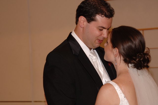 Intimate Wedding Moment Between Bride and Groom