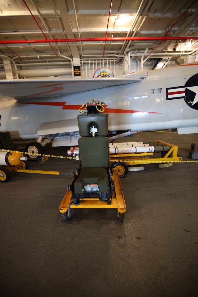 Naval Aircraft Maintenance on USS Hornet Museum