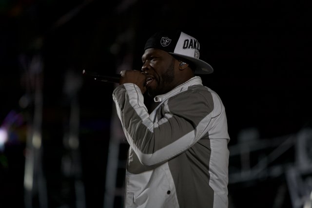 50 Cent Rocks the Mic at Coachella 2012