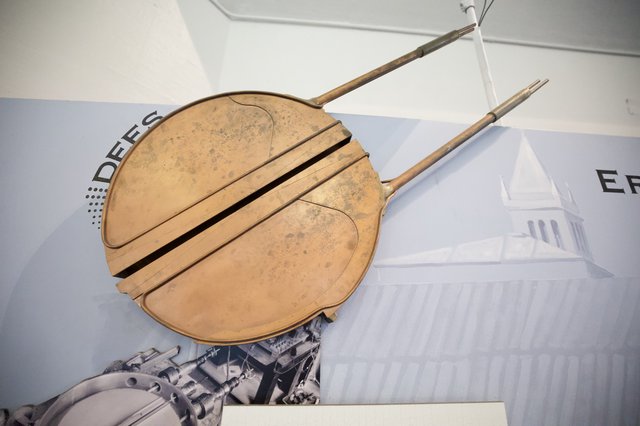 Ancient Greek Shield and Spears Museum Display
