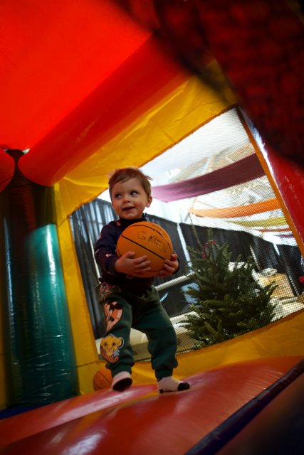 Bouncy Castle Hoops: Wesley's Big Play Day