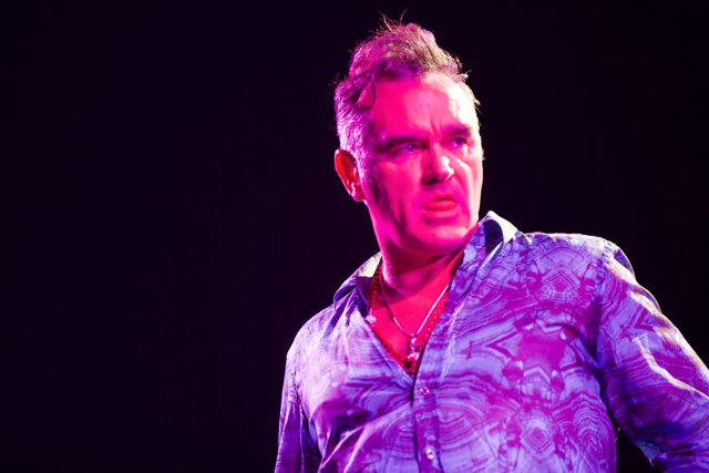 Morrissey Rocks Coachella in Purple