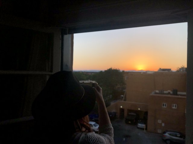 Sunset Through the Window