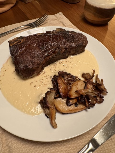 Culinary Delight: Steak and Mushrooms