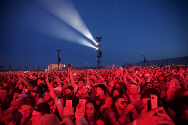 Phones Up, Energy High: Capturing the Moment at Coachella!