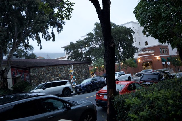 Evening Street Scene in Historic Downtown District