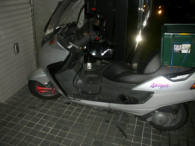 Parked Scooter in Osaka Garage