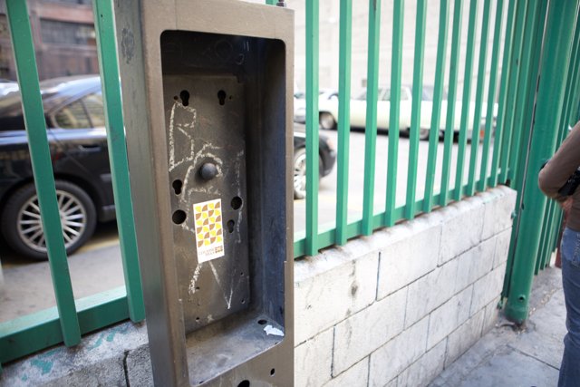 Defaced Pay Phone