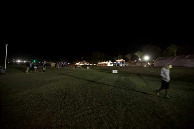 Nighttime Camping at Coachella