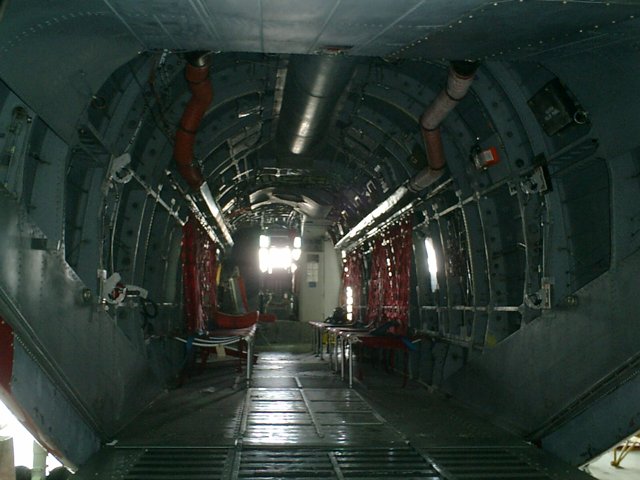 Inside a Military Plane