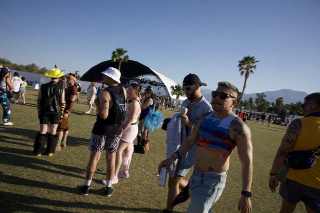 Festival Vibes: A Colorful Gathering at Coachella 2024
