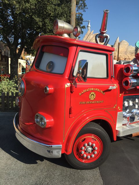 Happy Fire Truck at Disney California Adventure