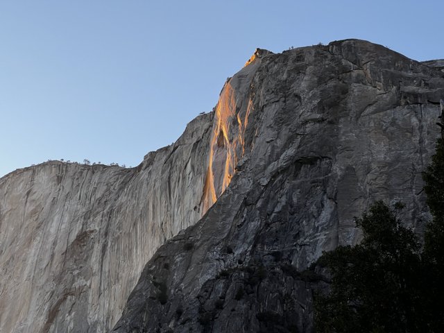 A Majestic Cliffside in Yosemite National Park