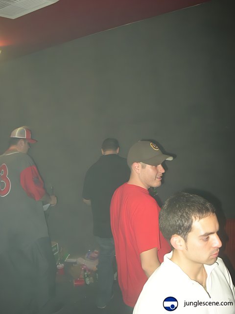 Smoke-filled Nightclub with Four Friends