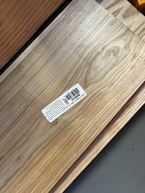 Labelled Wood Piece