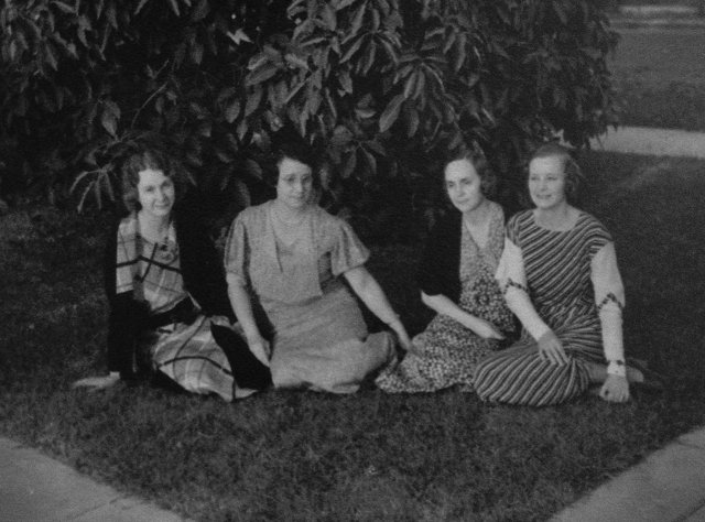 Four Women Enjoying a Day Outdoors