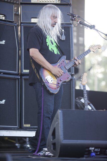 White-Haired Guitarist Takes the Stage