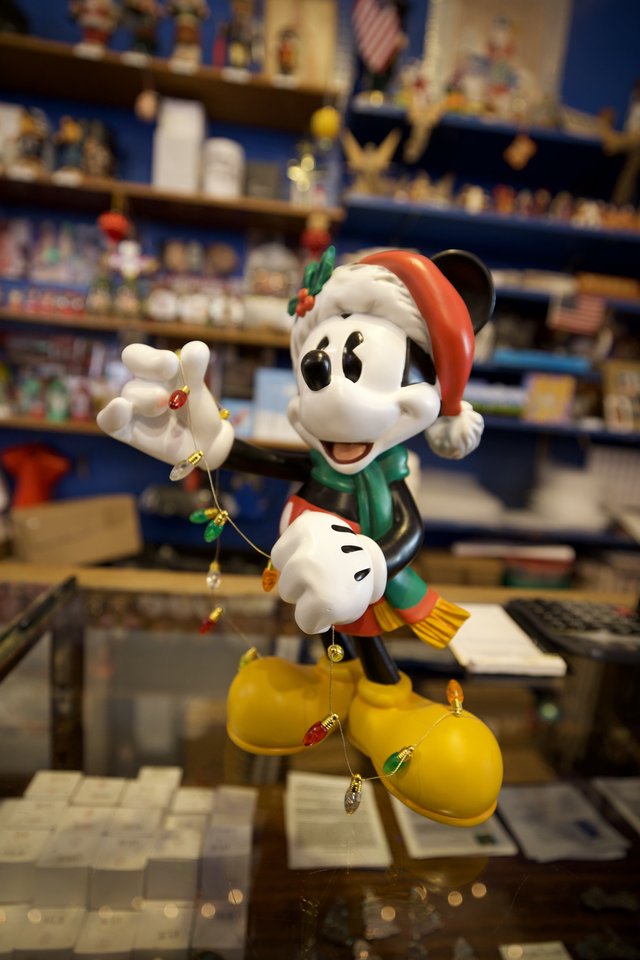 Mickey Mouse Christmas Figurine in Collectibles Shop