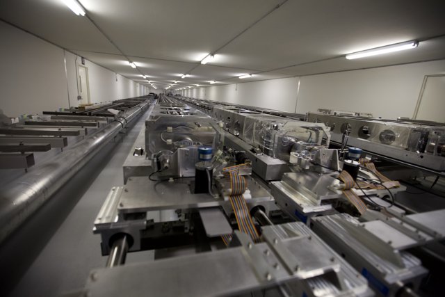 Rows of Machines in a Manufacturing Facility