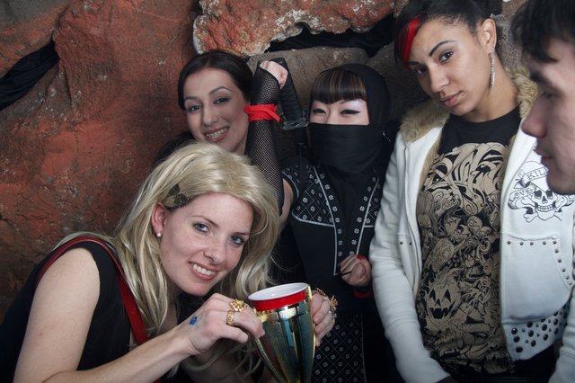 Halloween Ninja and Friends Celebrate with Trophy