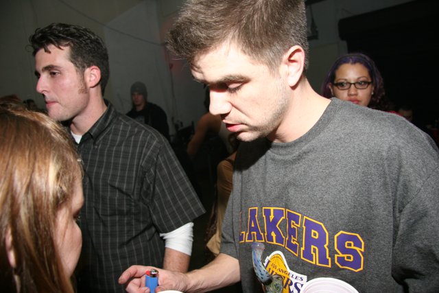 Lakers Fan Meets Celebrity