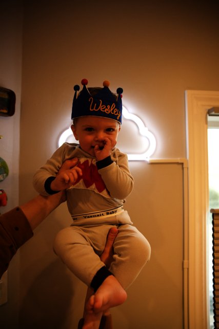 King for the Day: Wesley's First Birthday Celebration