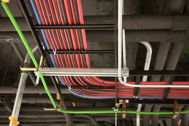 Wiring in the One Wilshire Datacenter